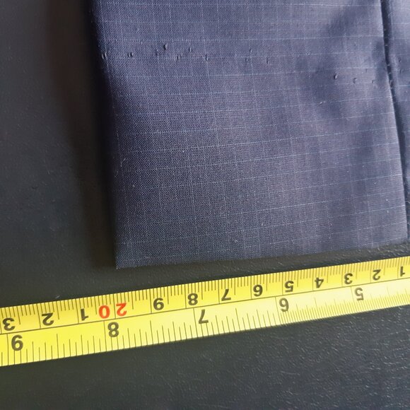 Z ZEGNA SZ 44L 2 Piece Men's 100% Wool Suit Blue Fine Check - Picture 16 of 16